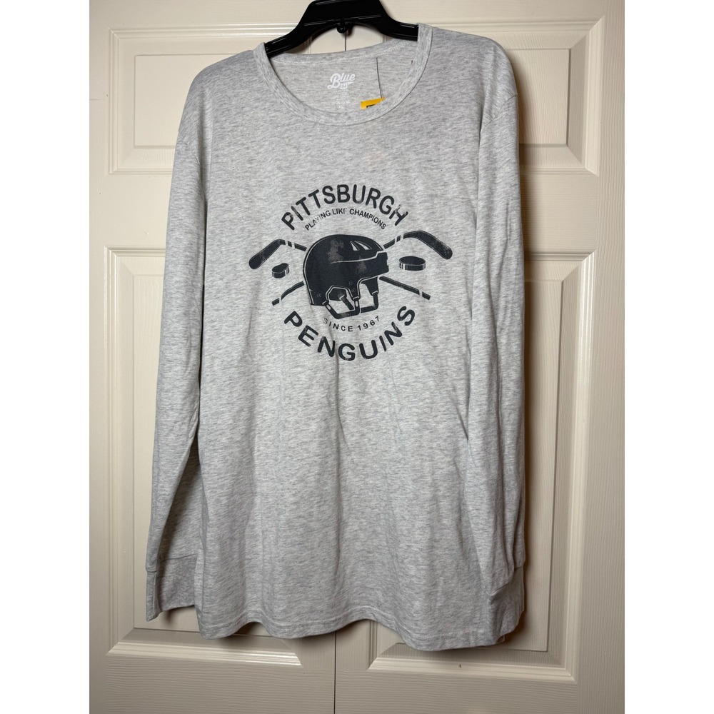 Blue 84 Pittsburgh Penguins Playing Like Champions Since 1967 Long Sleeve Top‎